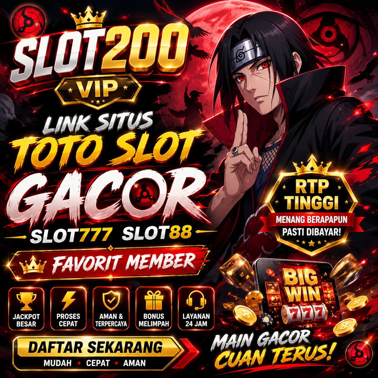 SLOT200 Link Alternatif - Link Situs Toto Slot Gacor Slot777 Slot88 Terlengkap